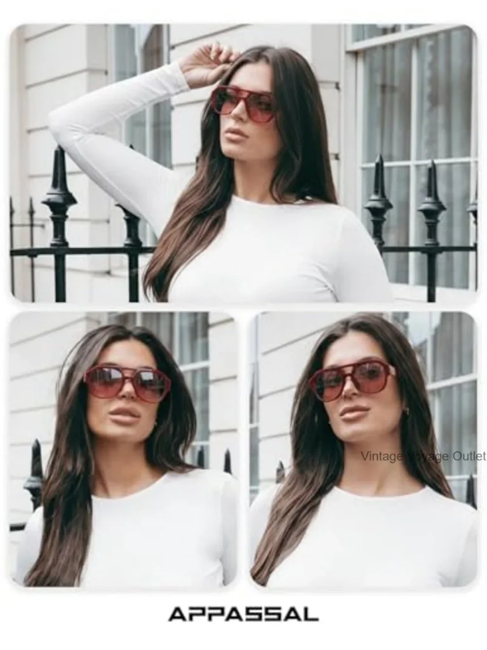 Vintage Retro Square Aviator Sunglasses Unisex UV400 Polarized Acetate Shades